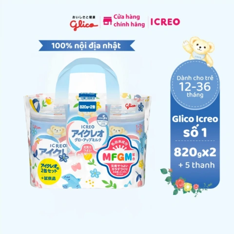 Combo Glico ICREO Grow-up Milk